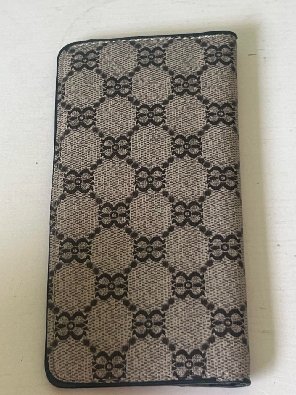 Classic Brown Patterned Long Wallet - Picture 5 of 5
